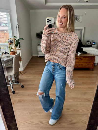 Miley Dot open back sweater