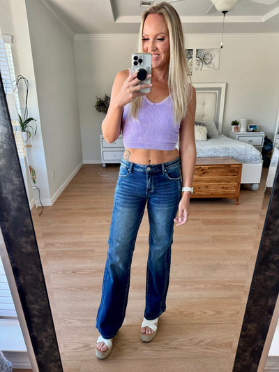 Johanna RISEN Mid Rise Straight Jeans