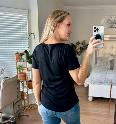 Brandi Crisscross Short Sleeve Top
