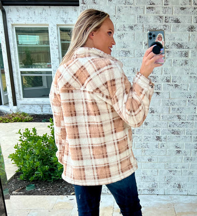 Paighton Plaid Soft Fleece Shacket