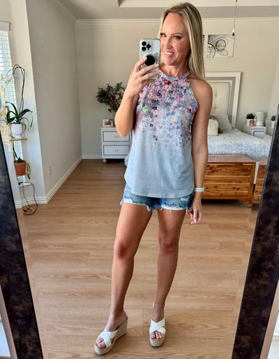 Penelope Floral Printed Sleeveless Tank