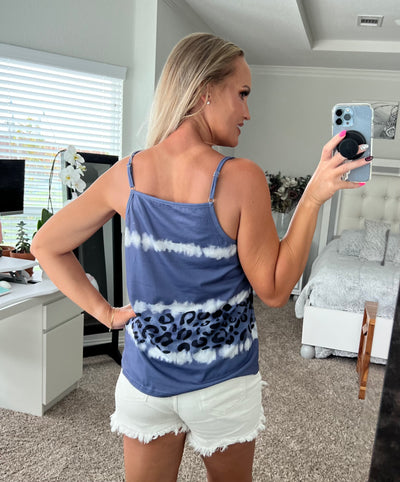 Ariana Leopard Print Lace Trim Cami