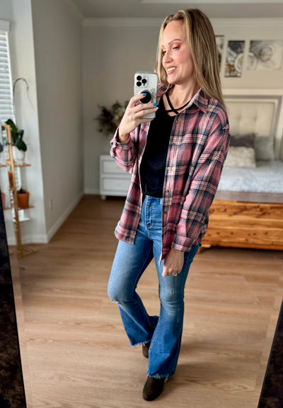 Brandi Crisscross Short Sleeve Top