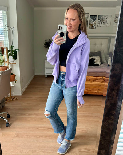 Taylor Full Zip Ash Wash JadyK Hoodie