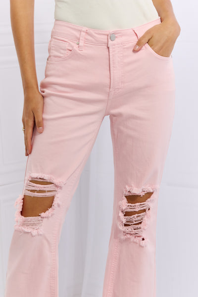 Miley Distressed Ankle Flare RISEN Jeans