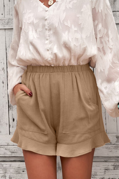 Raelle Ruffle Hem Shorts