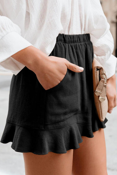Raelle Ruffle Hem Shorts