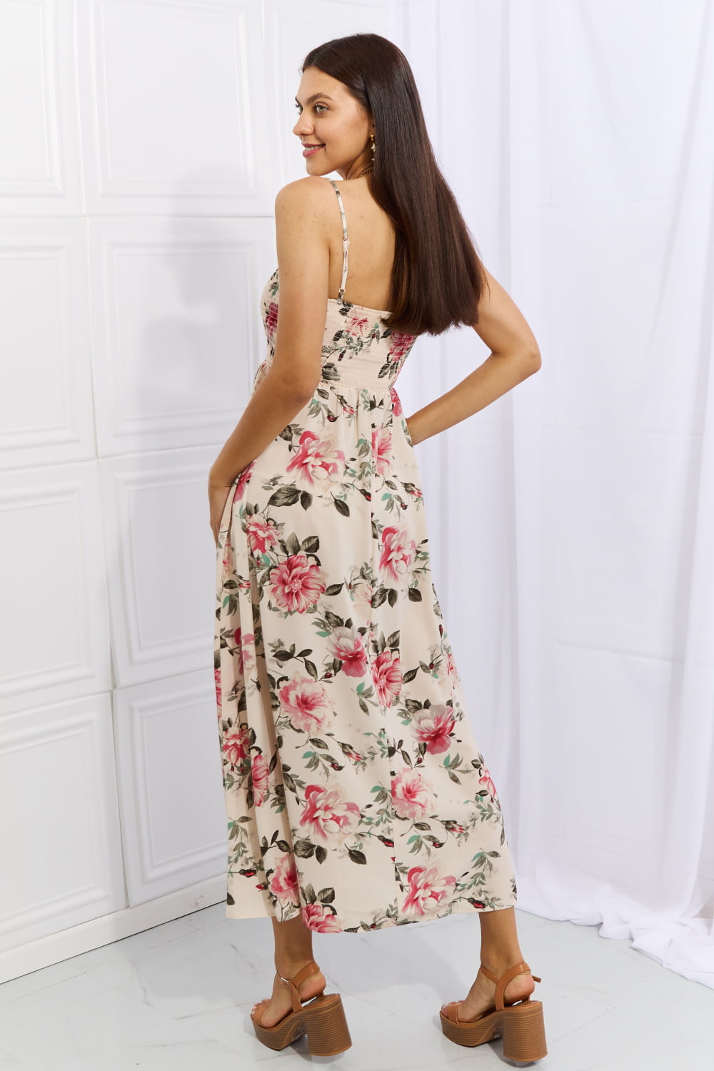 Hold Me Tight Floral Maxi Dress