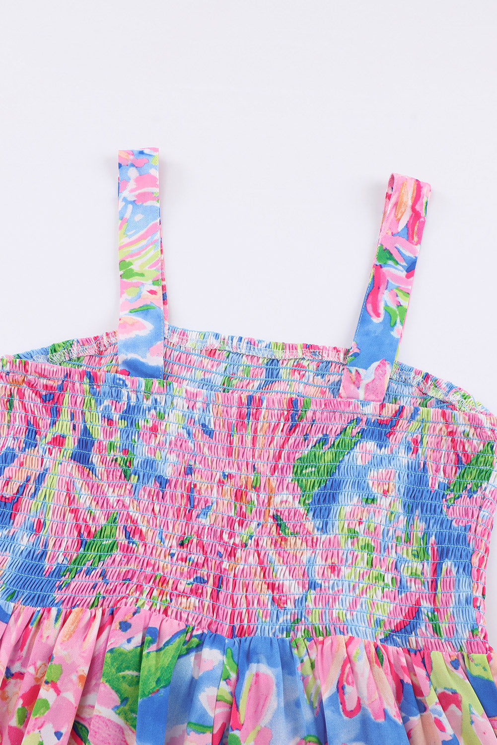 Leilani Floral Smocked Jumpsuit with Pockets