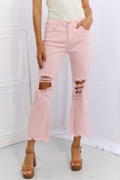 Miley Distressed Ankle Flare RISEN Jeans