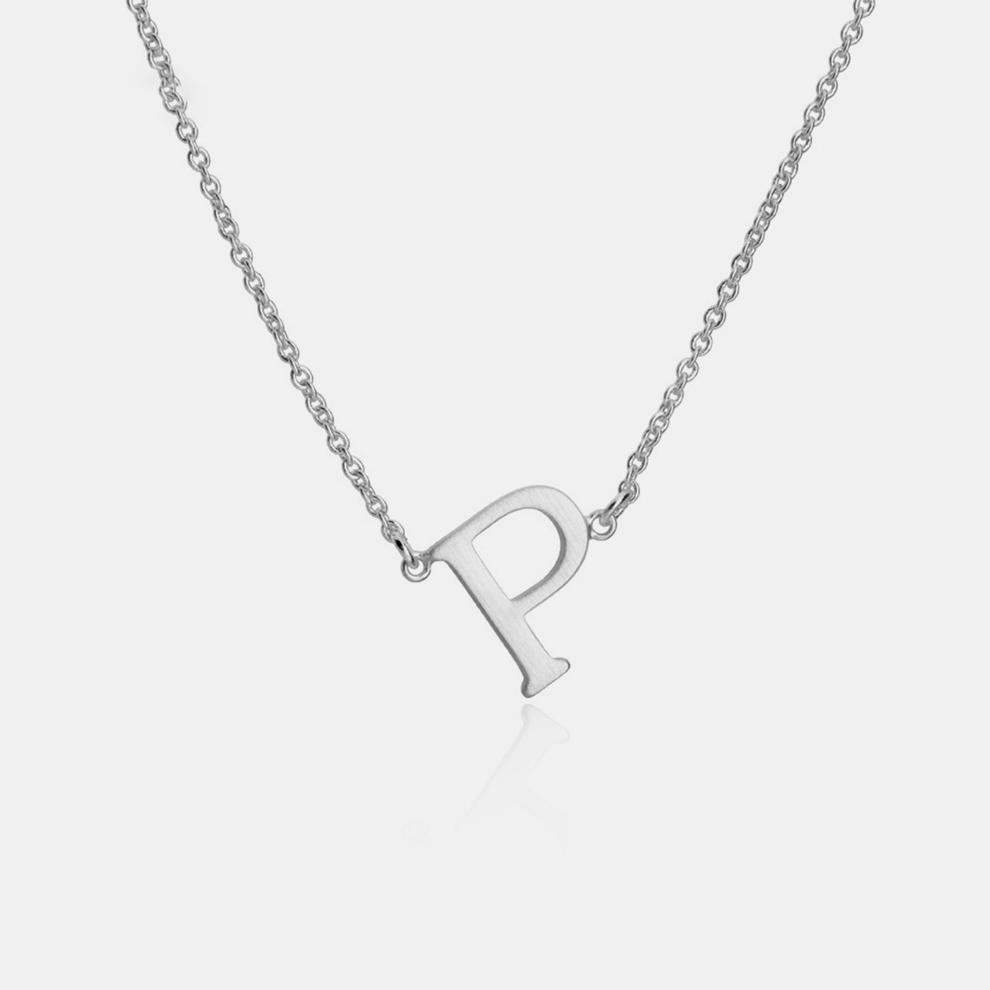 Initial Letter Pendant Necklace (K-P)