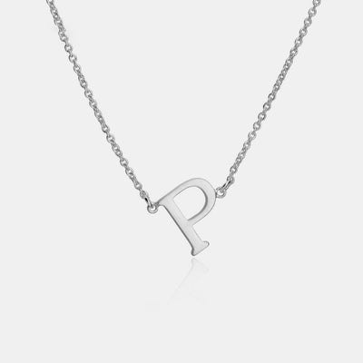 Initial Letter Pendant Necklace (K-P)