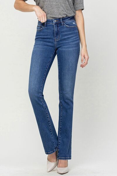 Klarissa Vervet High Waist Slim Bootcut Jeans
