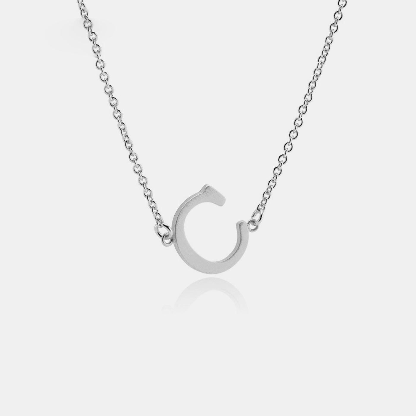 Initial Letter Pendant Necklace (A-E)