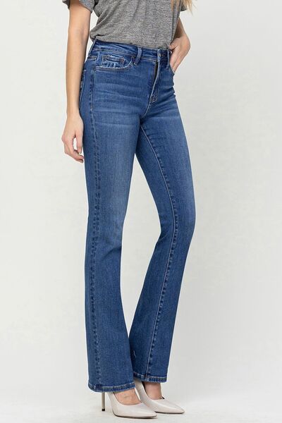 Klarissa Vervet High Waist Slim Bootcut Jeans