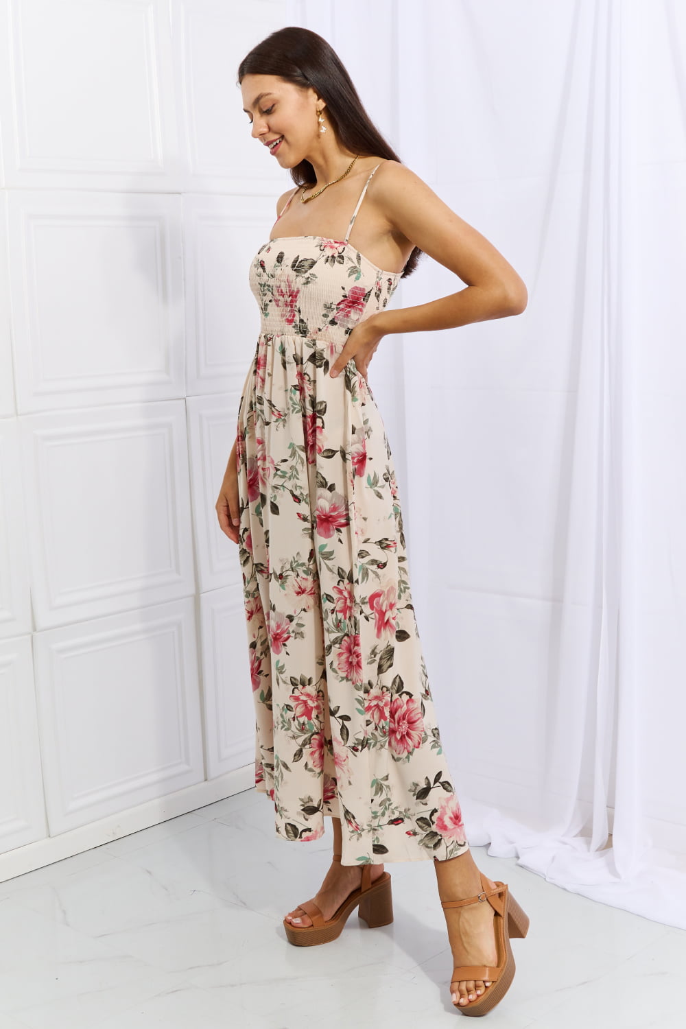 Hold Me Tight Floral Maxi Dress