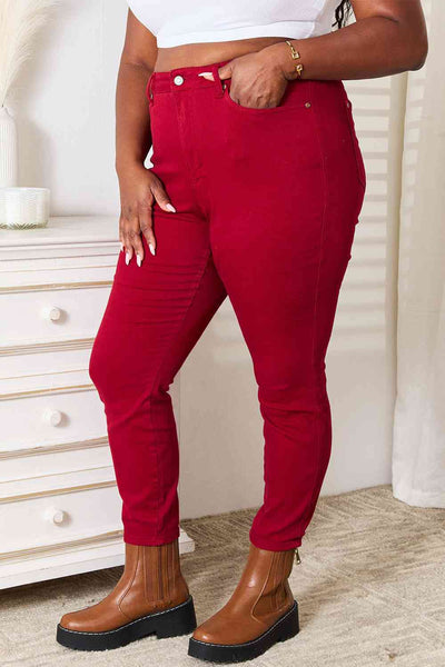 Ruby Red Tummy Control Skinny Judy Blue Jeans