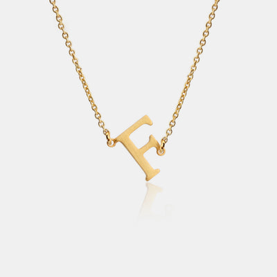 Initial Letter Pendant Necklace (F-J)
