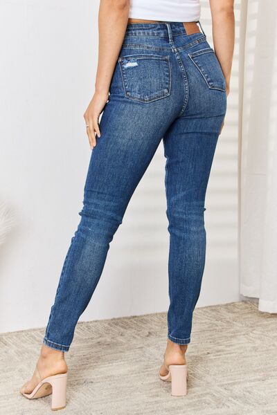 Jordan High Waist Distressed Slim Judy Blue Jeans