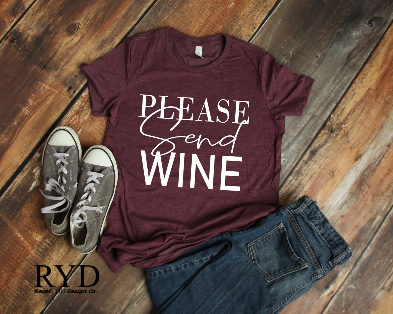 Please Send Wine Graphic Top