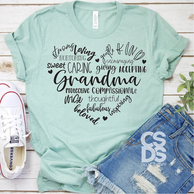Love Grandma Graphic top