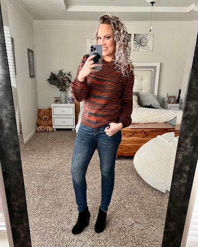 Toni heathered knit sweater
