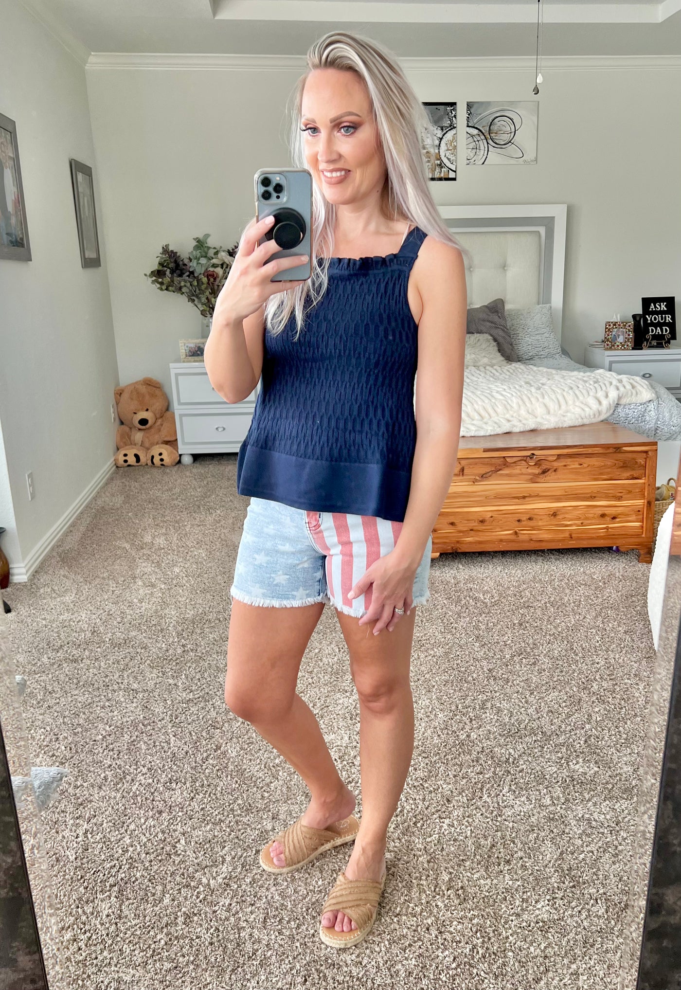 Molly jacquard textured tank