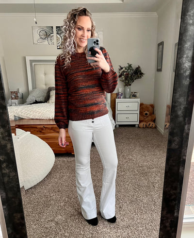 Toni heathered knit sweater