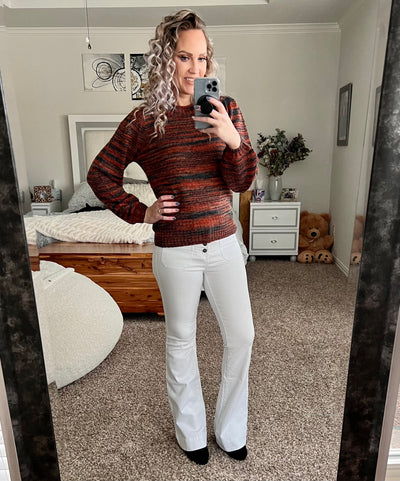 Toni heathered knit sweater