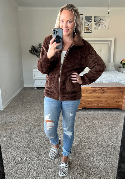 Cozy Teddy Zip Up Fleece