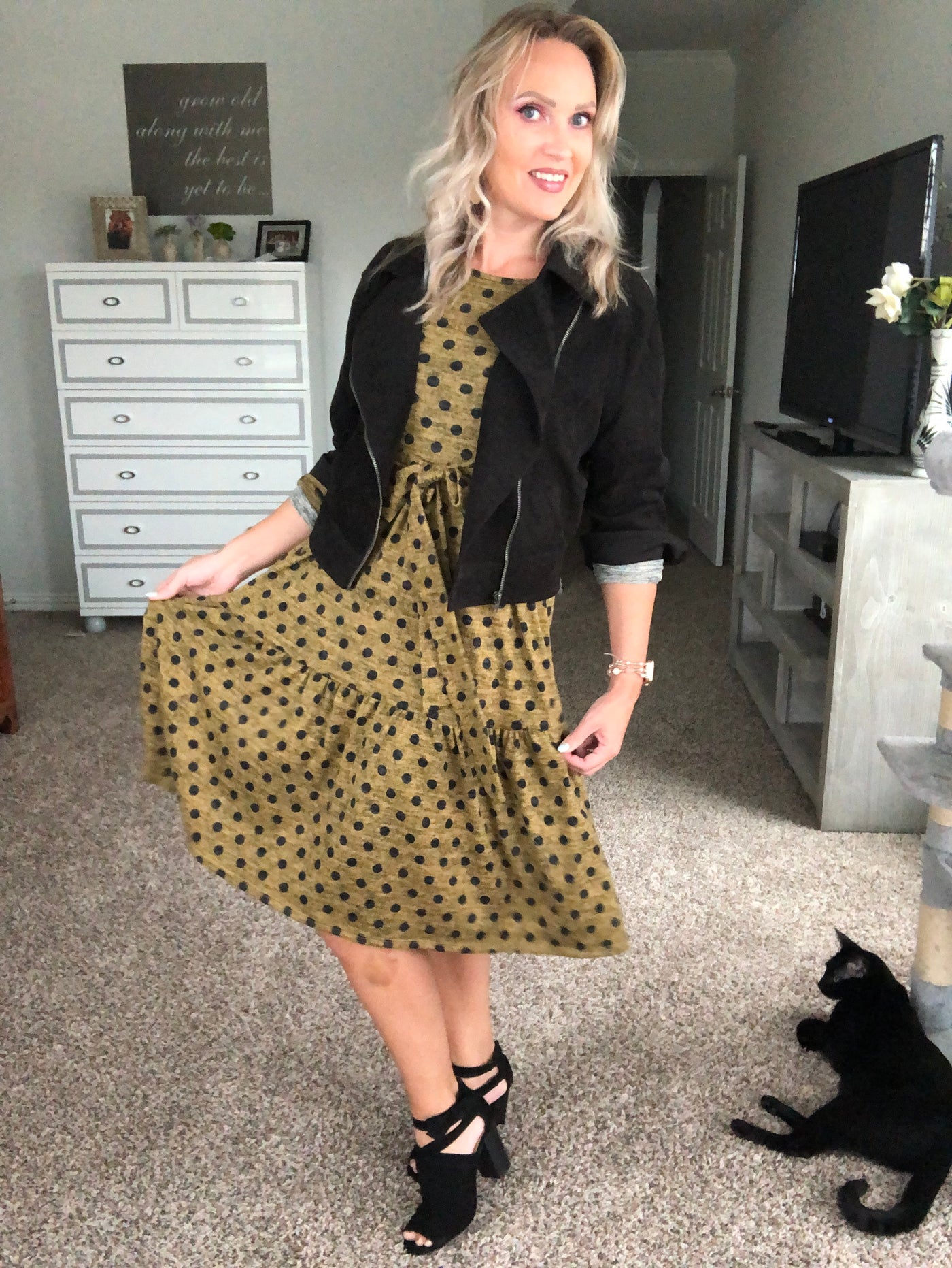 Harlow Polka Dot Dress