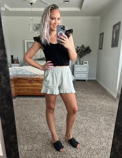 Raelle Ruffle Hem Shorts