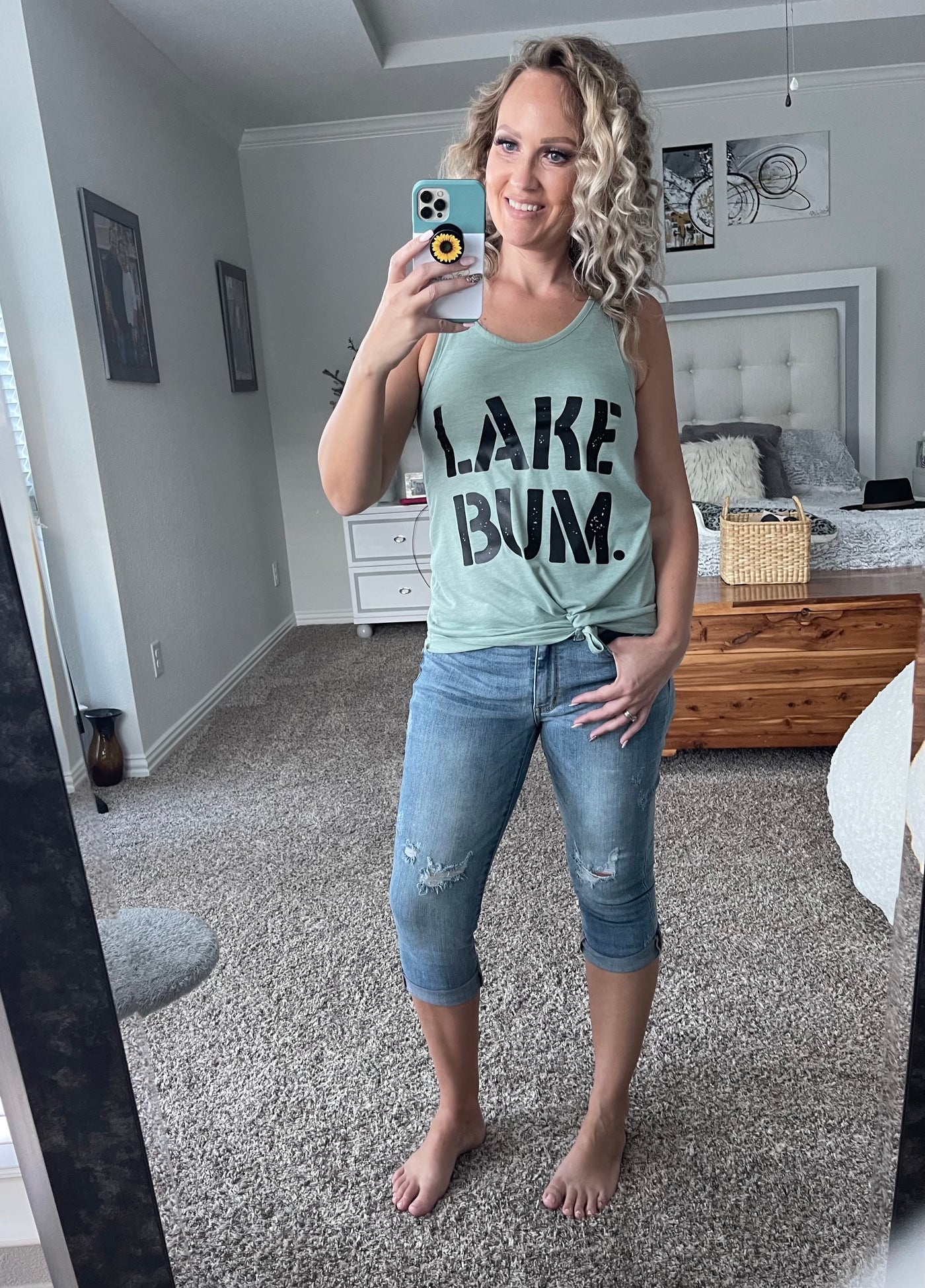 Lake Bum graphic top