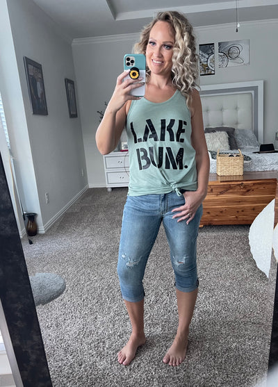 Lake Bum graphic top