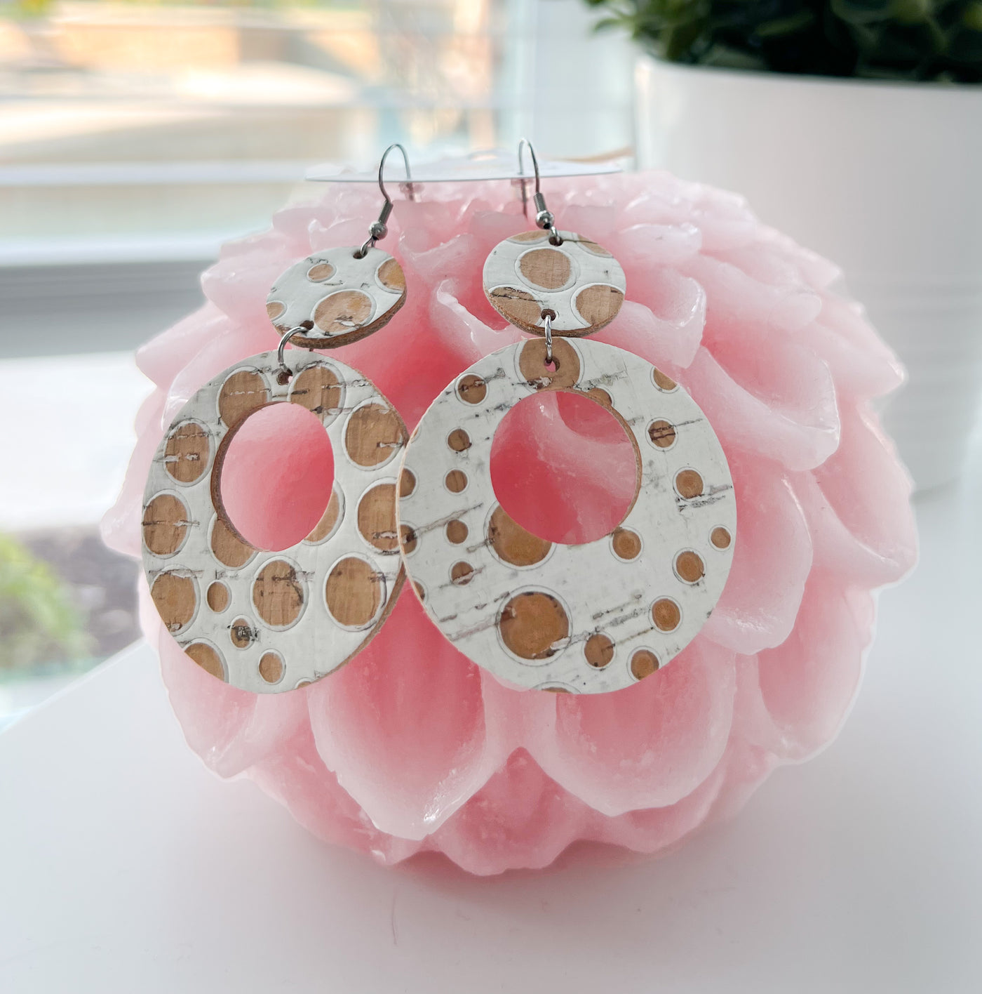 Double circle earrings