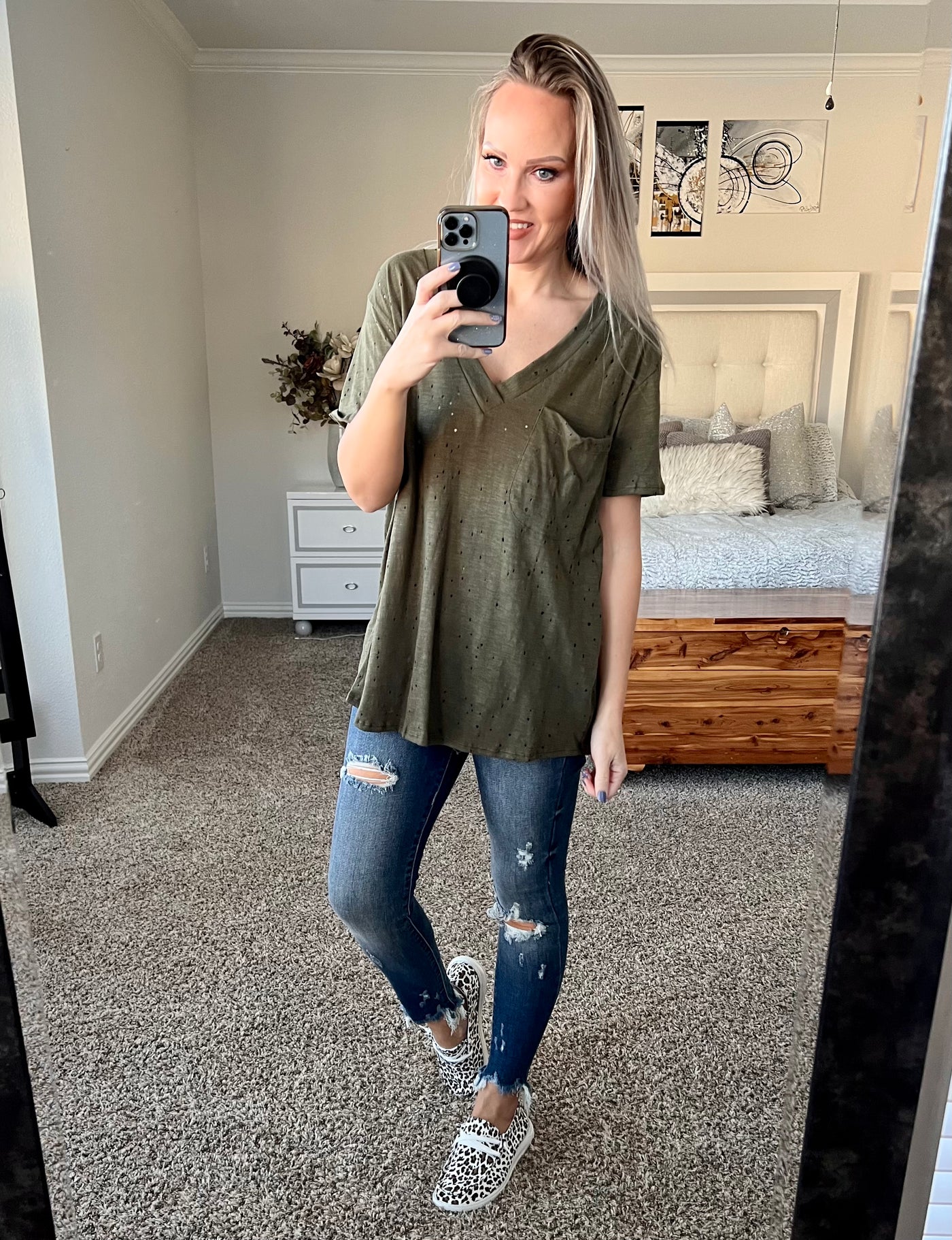 Blakeley Distressed Boyfriend Tee