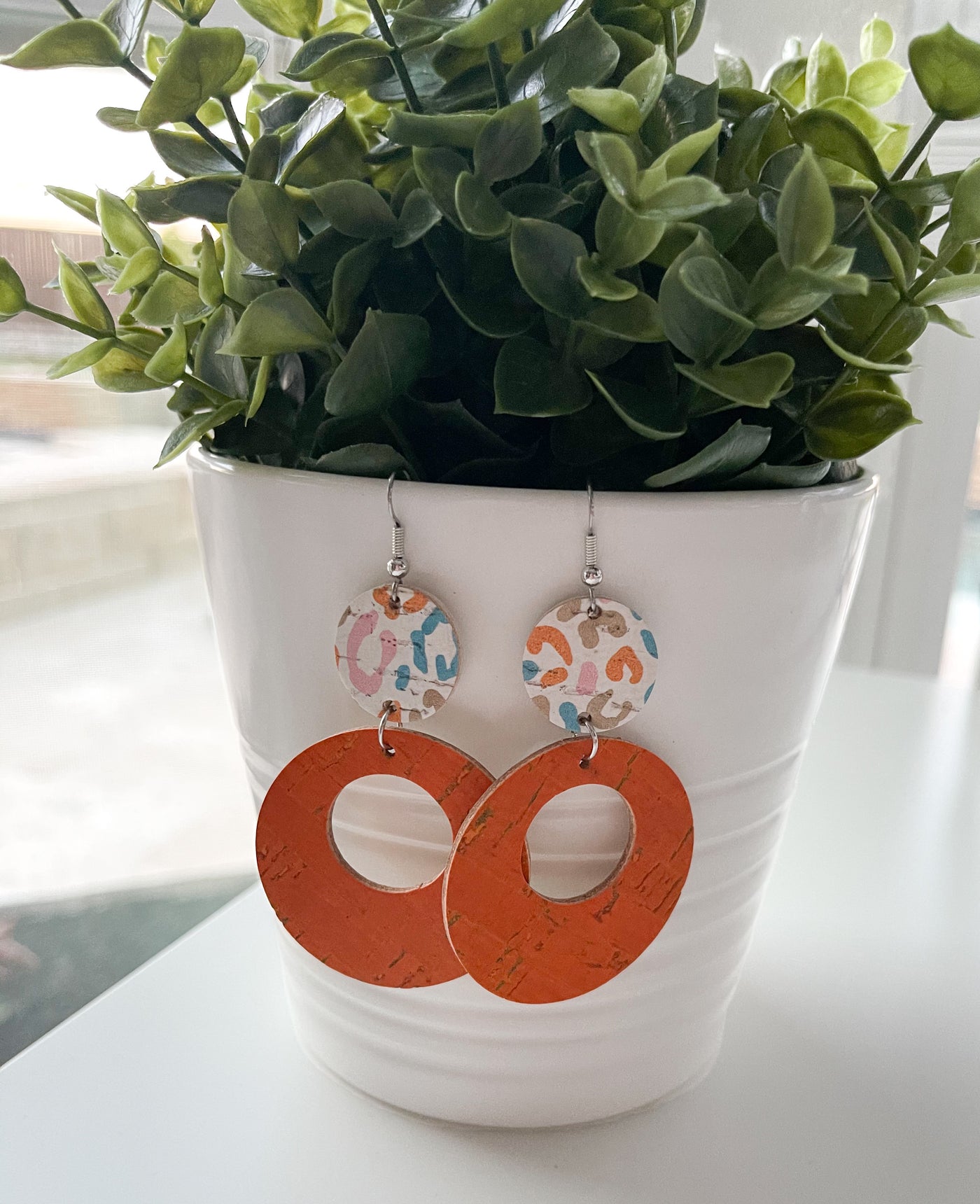 Double circle earrings