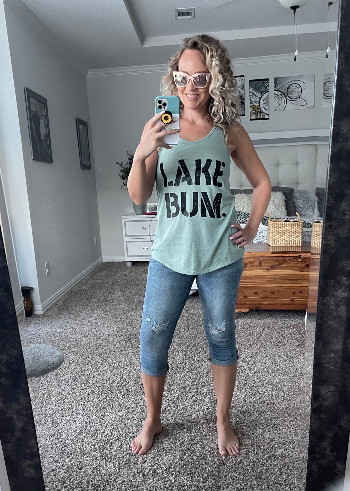 Lake Bum graphic top