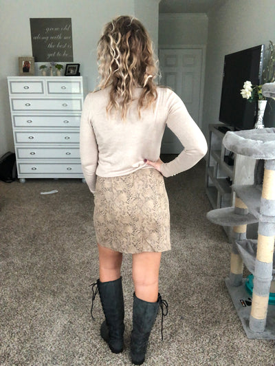 Snakeskin skirt