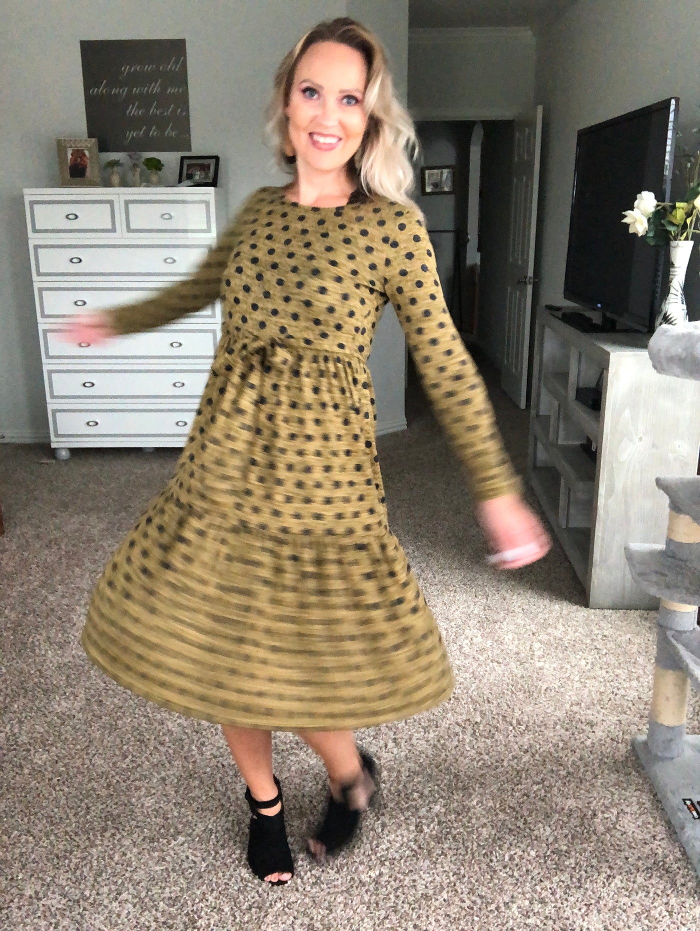 Harlow Polka Dot Dress