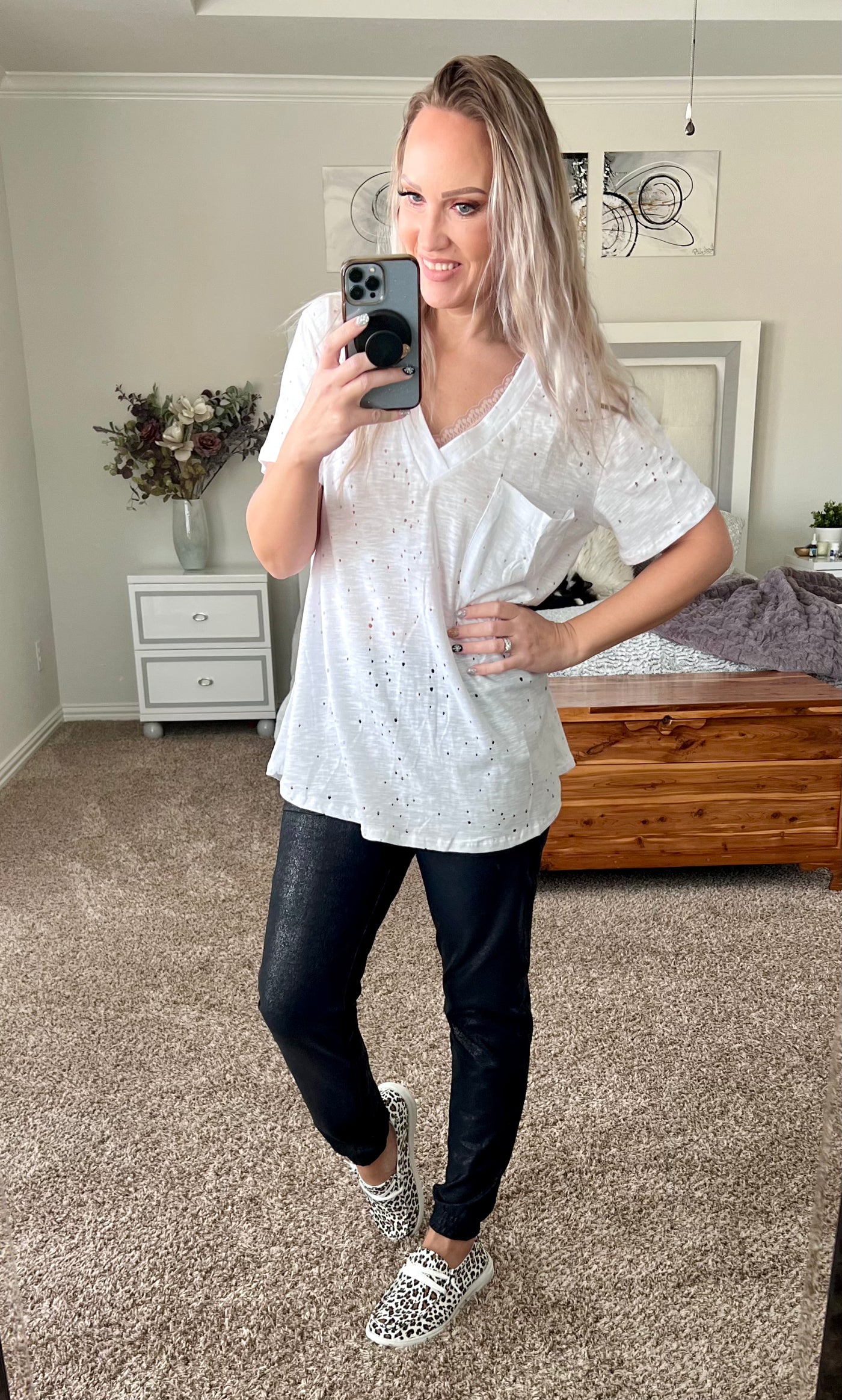 Blakeley Distressed Boyfriend Tee