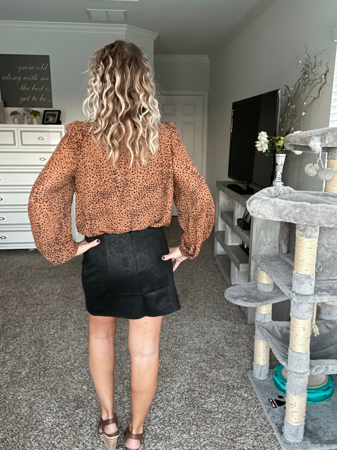 Snakeskin skirt