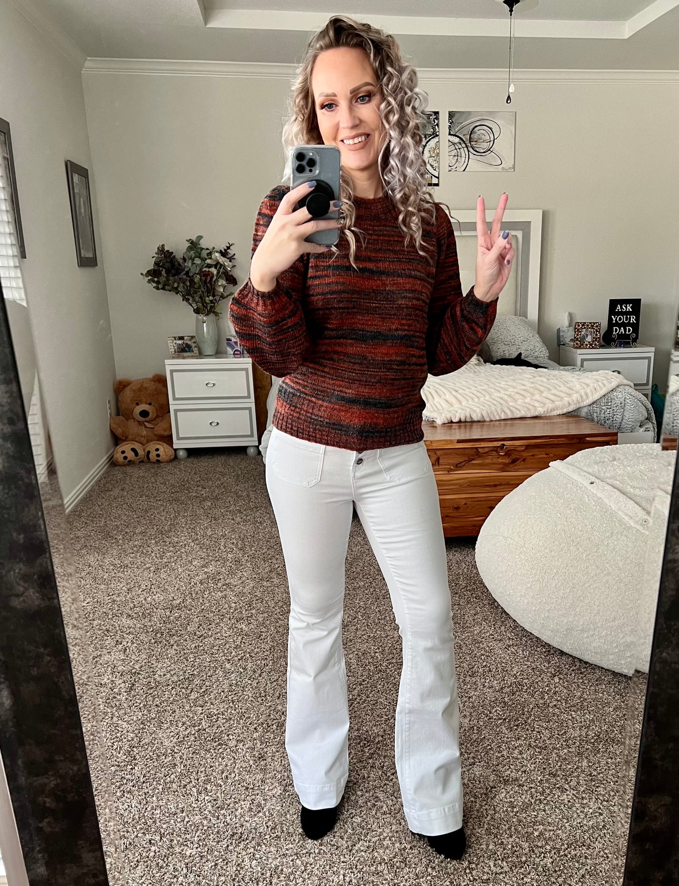 Toni heathered knit sweater