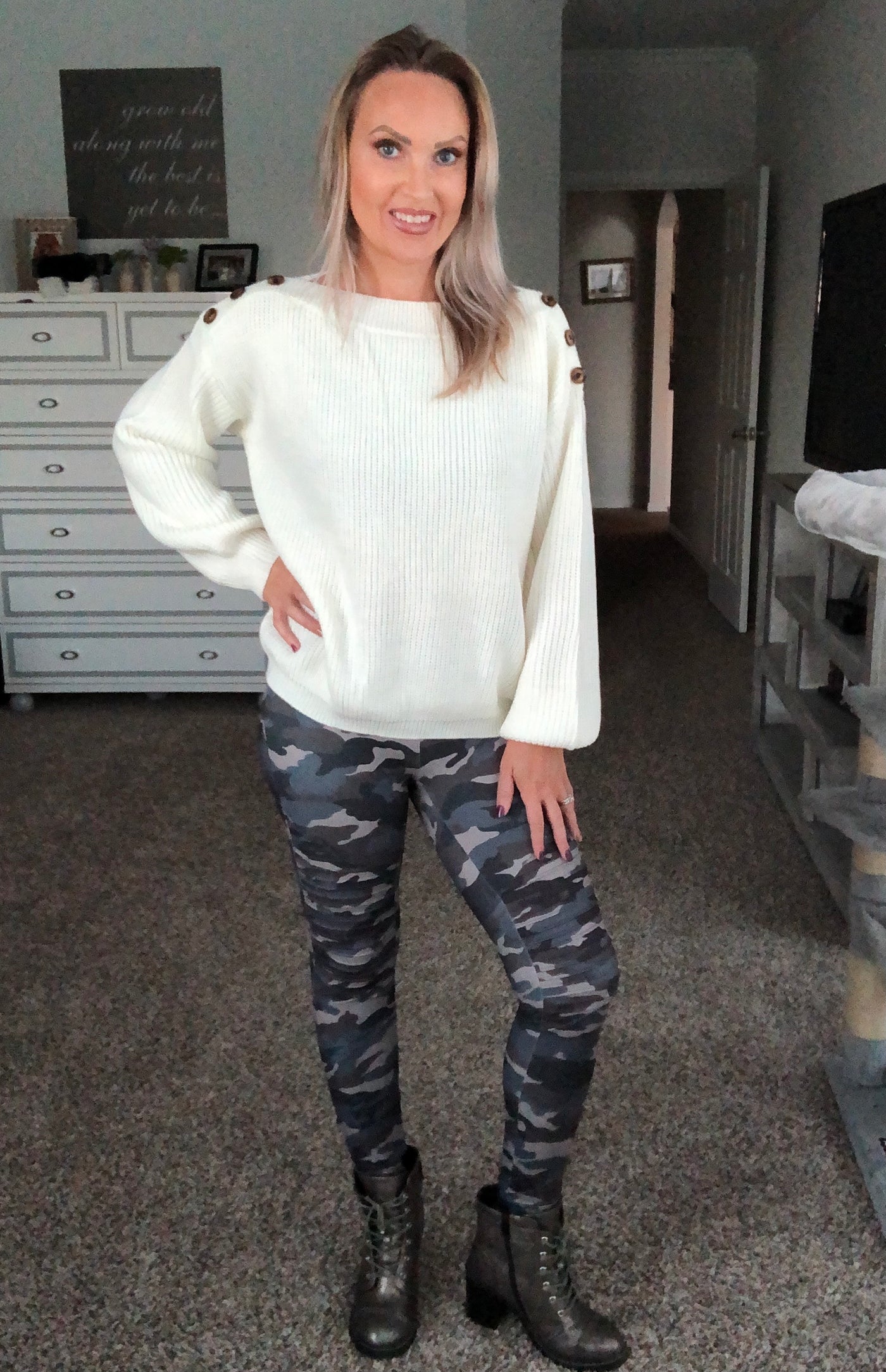 Camo Buttery Soft Moto Leggings