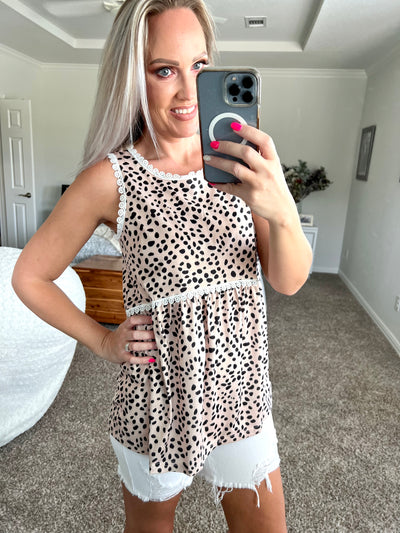 Brianna Babydoll Sleeveless Tank Top