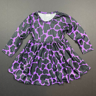 Girls Purple Twirl Dress