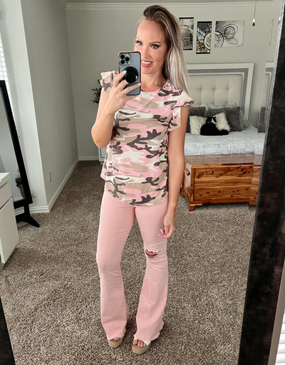 Ryah Butterfly Sleeve Top