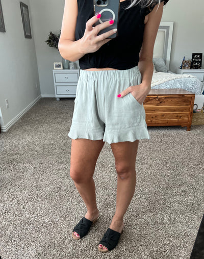 Raelle Ruffle Hem Shorts