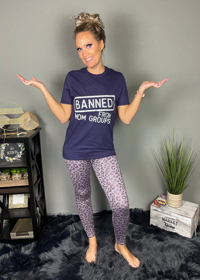 Banned From Mom Groups Graphic Top
