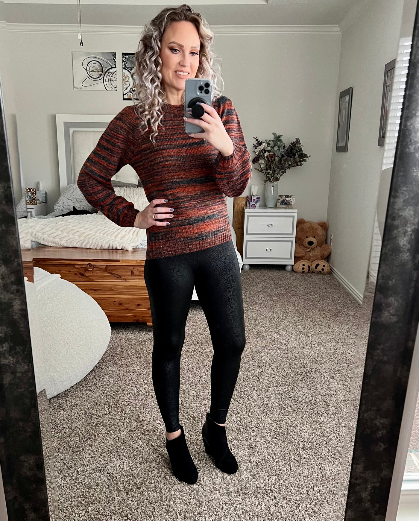 Toni heathered knit sweater